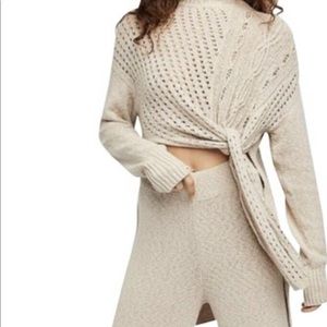 Free People Harper Knit Top/Bottom set size large